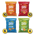 SunChips Variety Mix, Assorted Flavors, 1.5 oz Bags, 30 Bags/Carton (29500009)