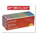 Universal Self-Stick Note Pad Cabinet Pack, 3" x 3", Assorted Pastel Colors, 90 Sheets/Pad, 24 Pads/Pack (35695)