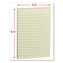 Universal Self-Stick Note Pads, Note Ruled, 4" x 6", Assorted Pastel Colors, 100 Sheets/Pad, 5 Pads/Pack (35616)