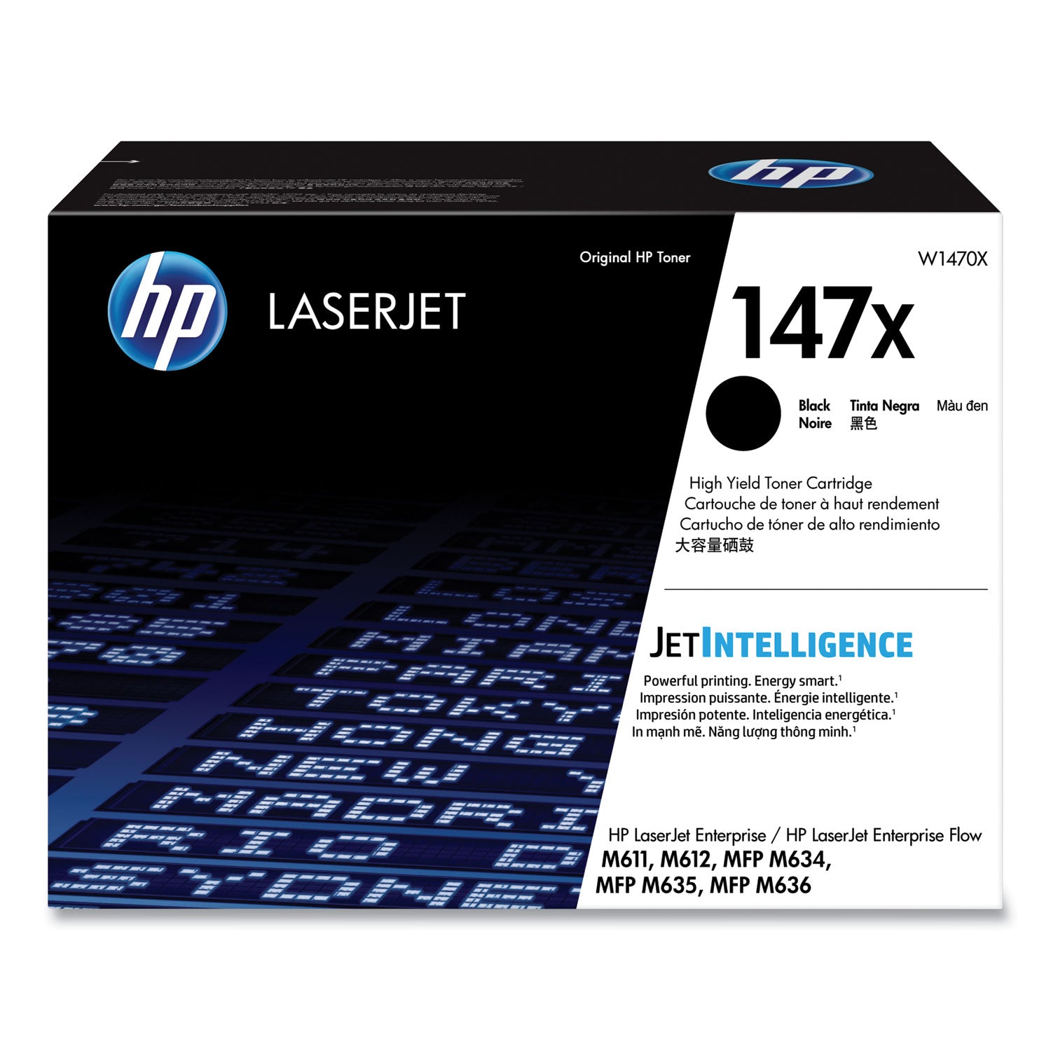 HP 147X, (W1470X) High-Yield Black Original LaserJet Toner Cartridge
