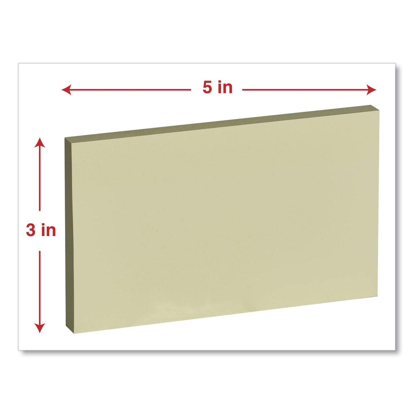 Universal Self-Stick Note Pads, 3" x 5", Yellow, 100 Sheets/Pad, 12 Pads/Pack (35672)