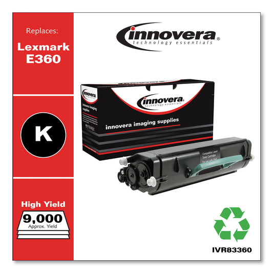 Innovera Remanufactured Black Toner, Replacement for E360H21A, 9,000 Page-Yield (83360)