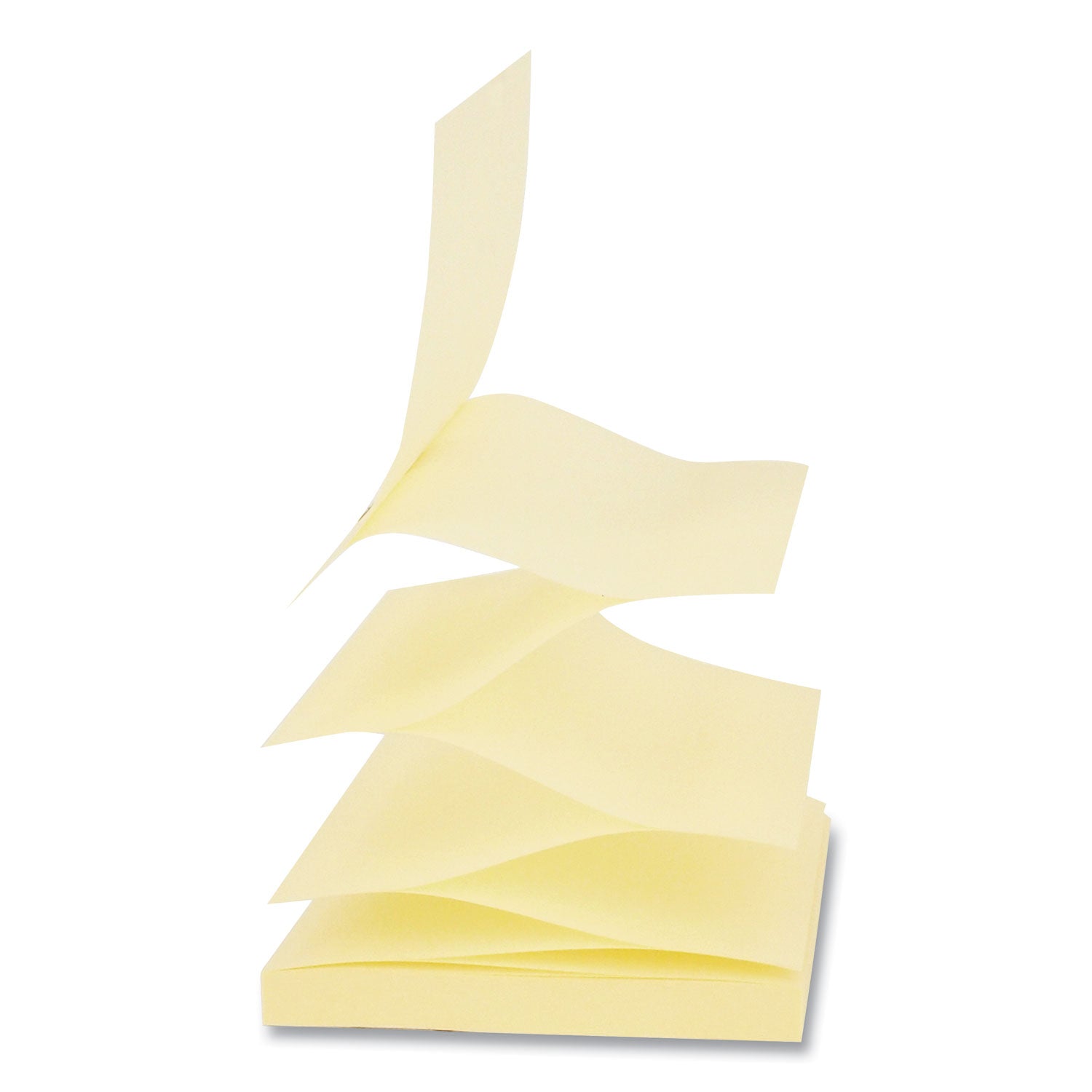 Universal Fan-Folded Self-Stick Pop-Up Note Pads Cabinet Pack, 3" x 3", Yellow, 90 Sheets/Pad, 24 Pads/Pack (35694)