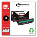 Innovera Remanufactured Black High-Yield Toner, Replacement for 508X (CF360X), 12,500 Page-Yield