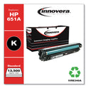 Innovera Remanufactured Black Toner, Replacement for 651A (CE340A), 16,000 Page-Yield