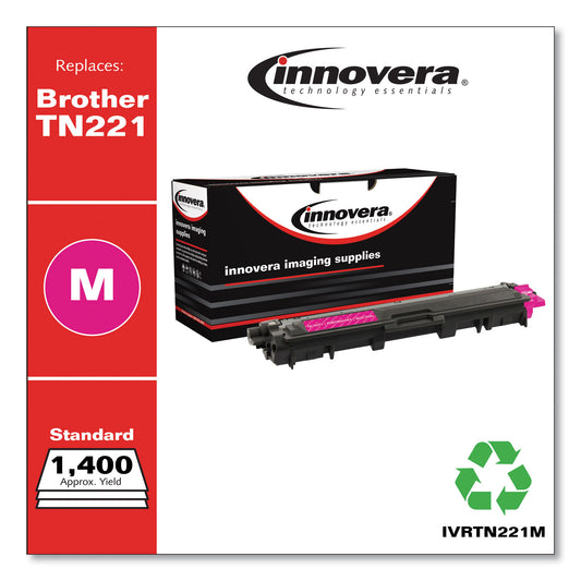 Innovera Remanufactured Magenta Toner, Replacement for TN221M, 1,400 Page-Yield