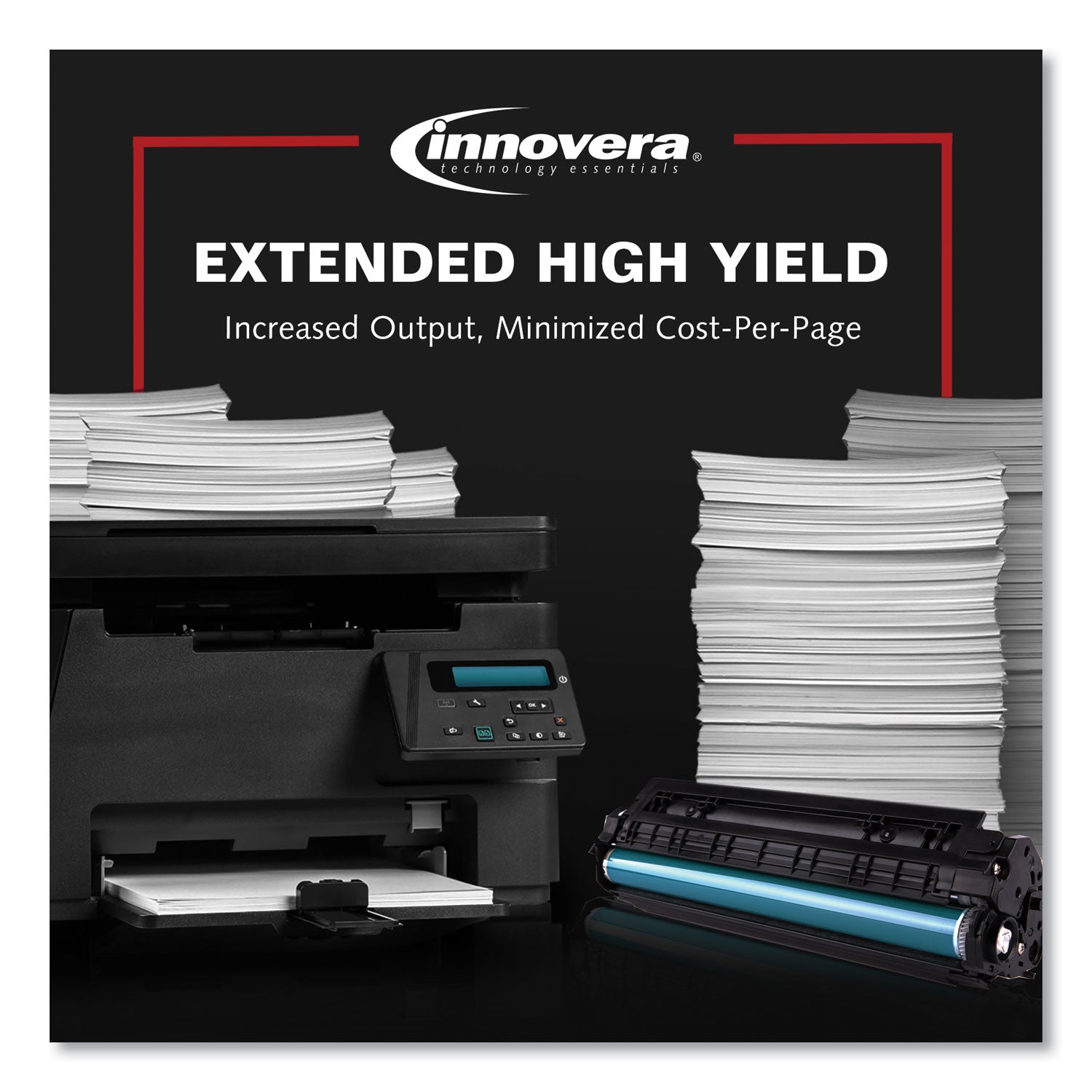 Innovera Remanufactured Black Extended-Yield Toner, Replacement for 78A (CE278AJ), 3,100 Page-Yield (E278J)