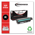 Innovera Remanufactured Black High-Yield Toner, Replacement for 649X (CE260X), 17,000 Page-Yield