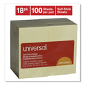 Universal Self-Stick Note Pad Value Pack, 3" x 5", Yellow, 100 Sheets/Pad, 18 Pads/Pack (35692)