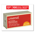 Universal Self-Stick Note Pads, 3" x 3", Yellow, 100 Sheets/Pad, 12 Pads/Pack (35668)