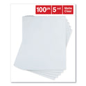 Universal Laminating Pouches, 5 mil, 9" x 11.5", Gloss Clear, 100/Pack (84624)