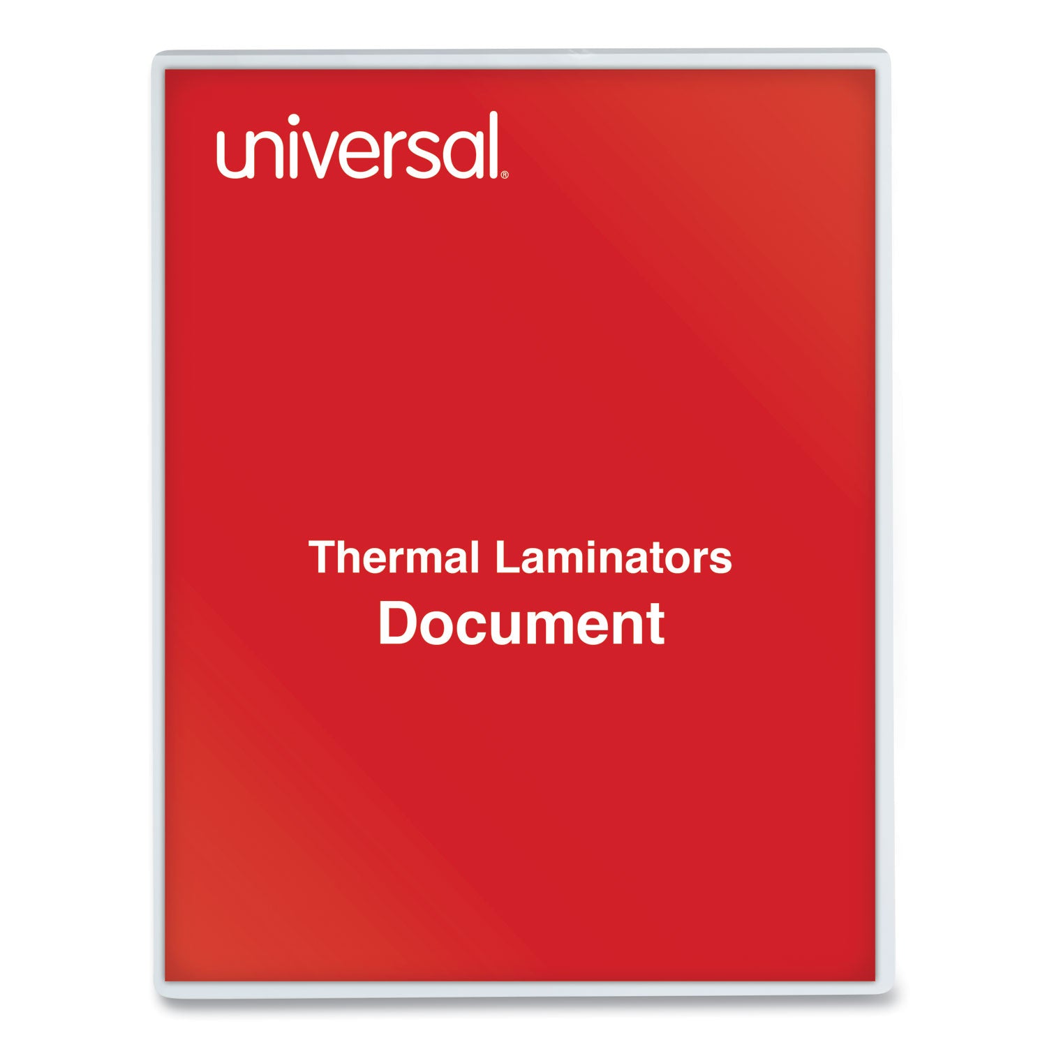 Universal Laminating Pouches, 3 mil, 9" x 11.5", Gloss Clear, 100/Box (84622)