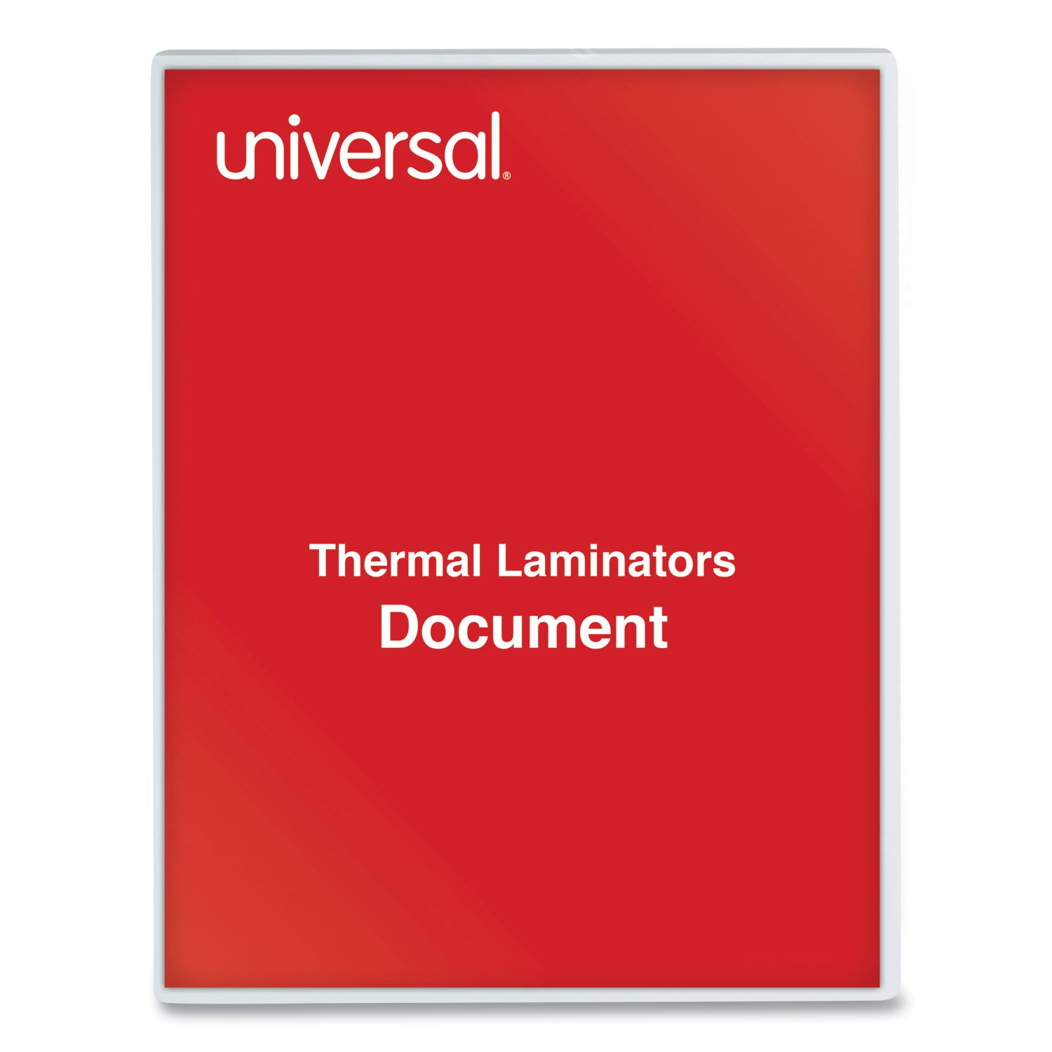 Universal Laminating Pouches, 5 mil, 9" x 11.5", Gloss Clear, 100/Pack (84624)