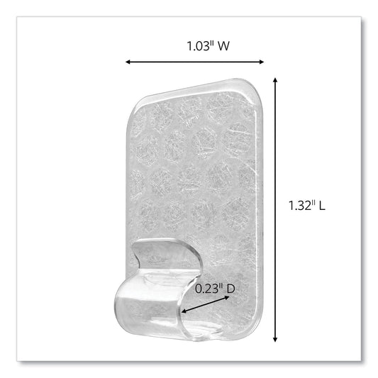 Command Adjustables Repositionable Mini Clips, Plastic, White, 0.5 lb Capacity, 14 Clips and 30 Strips (17840CLR14ES)