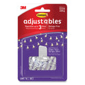 Command Adjustables Repositionable Mini Clips, Plastic, White, 0.5 lb Capacity, 14 Clips and 30 Strips (17840CLR14ES)