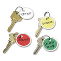 Avery Key Tags with Split Ring, 1.25" dia, Assorted Colors, 50/Pack (11026)