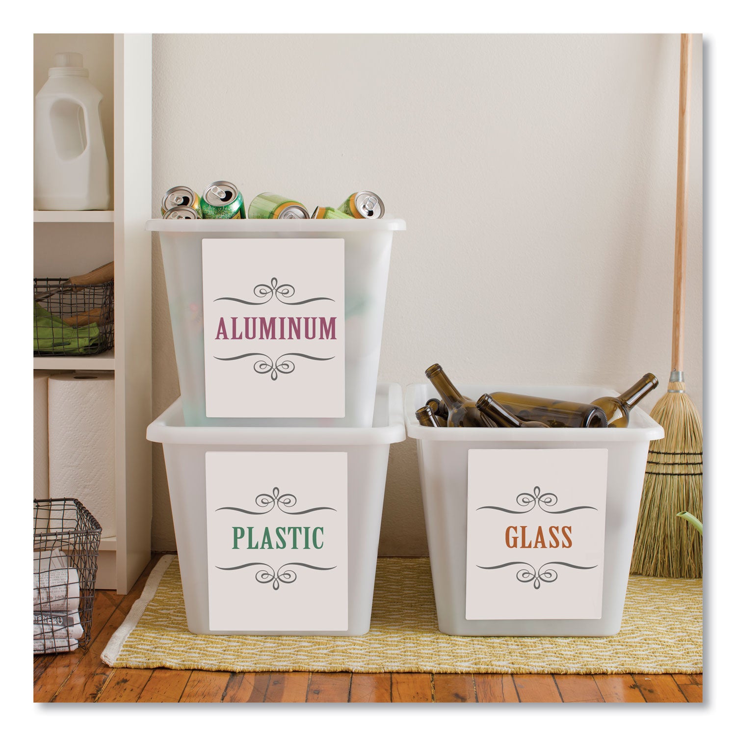 Avery Shipping Labels with TrueBlock Technology, Inkjet/Laser Printers, 8.5 x 11, White, 500/Box (91201)