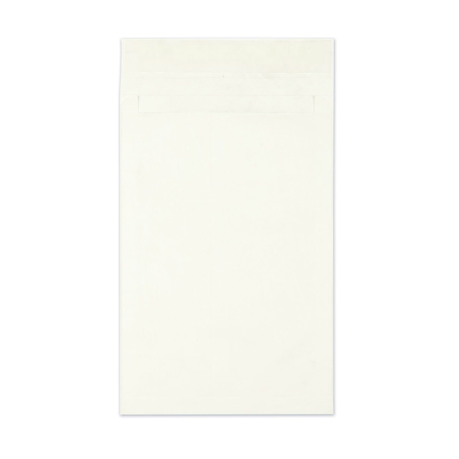 Survivor Heavyweight 18lb Tyvek Open End Expansion Mailers, #15 1/2, Cheese Blade Flap, Redi-Strip Closure, 12 x 16, White, 100/Carton (R4290)
