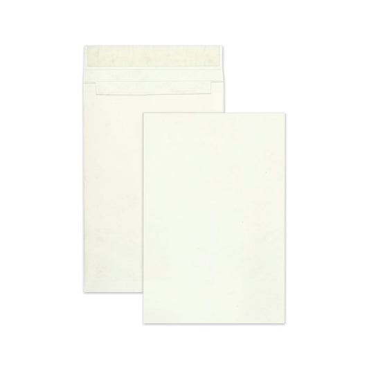 Survivor Lightweight 14 lb Tyvek Open End Expansion Mailers, #15 1/2, Cheese Blade Flap, Redi-Strip Closure, 12 x 16, White, 25/Box (R4292)