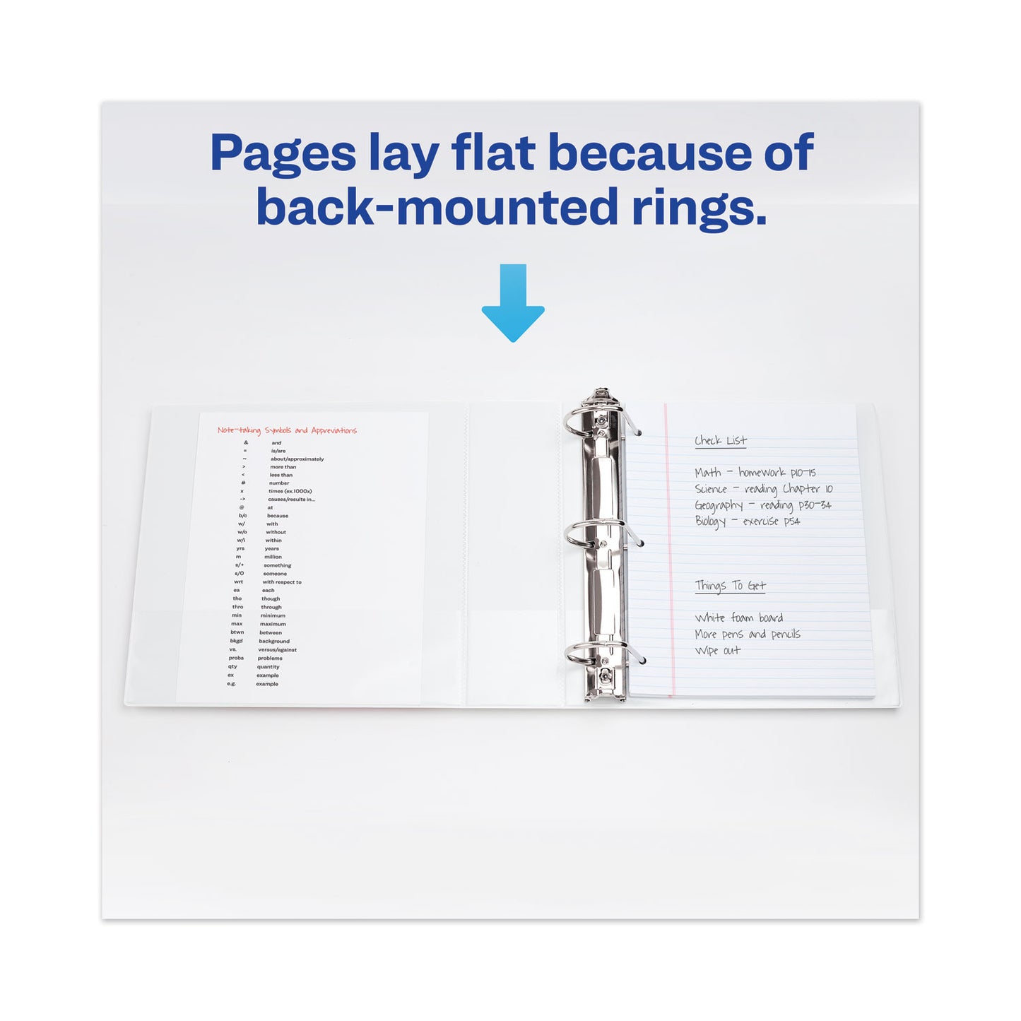 Avery Heavy-Duty View Binder with DuraHinge and Locking One Touch EZD Rings, 3 Rings, 5" Capacity, 11 x 8.5, White (79106)