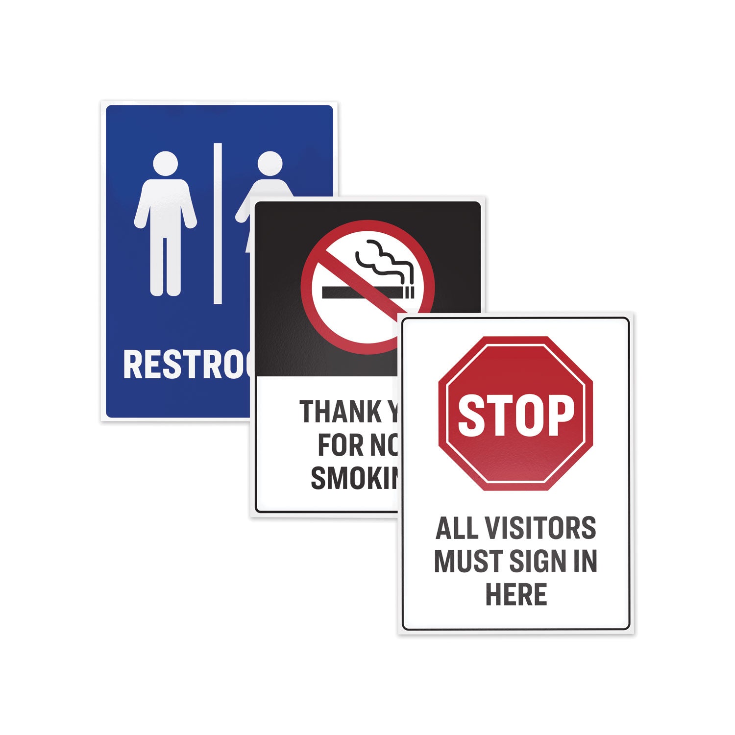 Avery Surface Safe Removable Label Safety Signs, Inkjet/Laser Printers, 3.5 x 5, White, 4/Sheet, 15 Sheets/Pack (61514)