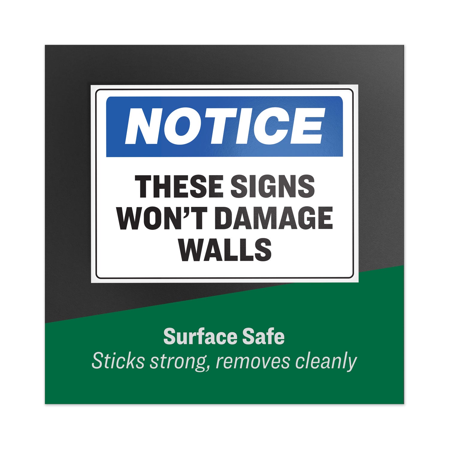 Avery Surface Safe Removable Label Safety Signs, Inkjet/Laser Printers, 5 x 7, White, 2/Sheet, 15 Sheets/Pack (61511)