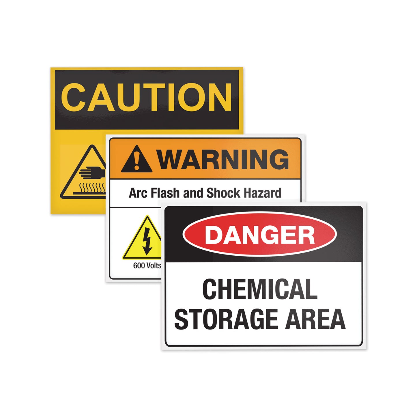 Avery Surface Safe Removable Label Safety Signs, Inkjet/Laser Printers, 8 x 8, White, 15/Pack (61513)