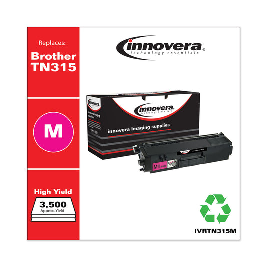 Innovera Remanufactured Magenta High-Yield Toner, Replacement for TN315M, 3,500 Page-Yield