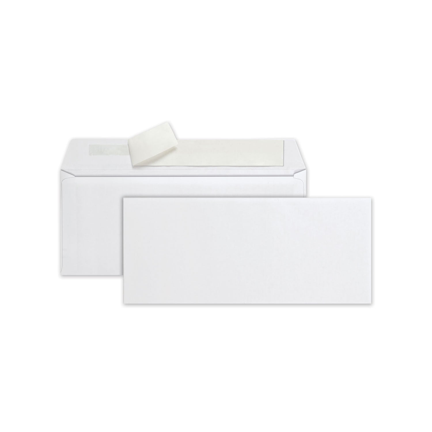 Quality Park Redi-Strip Envelope, #10, Commercial Flap, Redi-Strip Heat-Resistant Adhesive Closure, 4.13 x 9.5, White, 500/Box (69022)