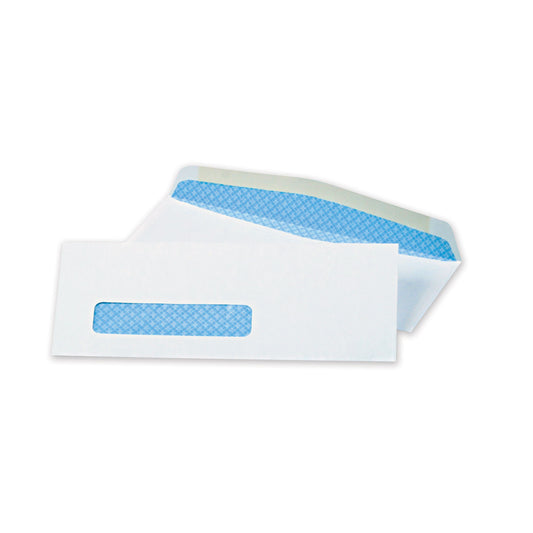 Quality Park Security Tint Window Envelope, #8 5/8, Commercial Flap, Gummed Closure, 3.63 x 8.63, White, 500/Box (21012)