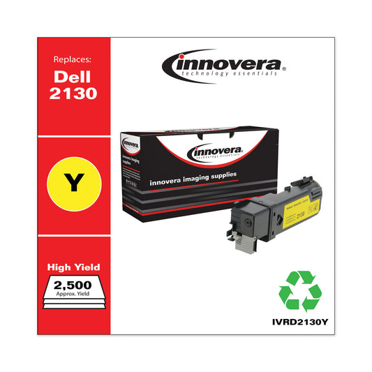 Innovera Remanufactured Yellow High-Yield Toner, Replacement for 330-1438, 2,500 Page-Yield (D2130Y)