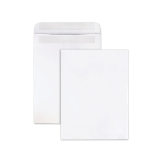 Quality Park Redi-Seal Catalog Envelope, #10 1/2, Cheese Blade Flap, Redi-Seal Adhesive Closure, 9 x 12, White, Wove Finish, 100/Box (43517)