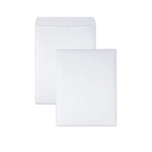 Quality Park Redi-Seal Catalog Envelope, #12 1/2, Cheese Blade Flap, Redi-Seal Adhesive Closure, 9.5 x 12.5, White, 100/Box (43617)