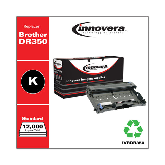 Innovera Remanufactured Black Drum Unit, Replacement for DR350, 12,000 Page-Yield