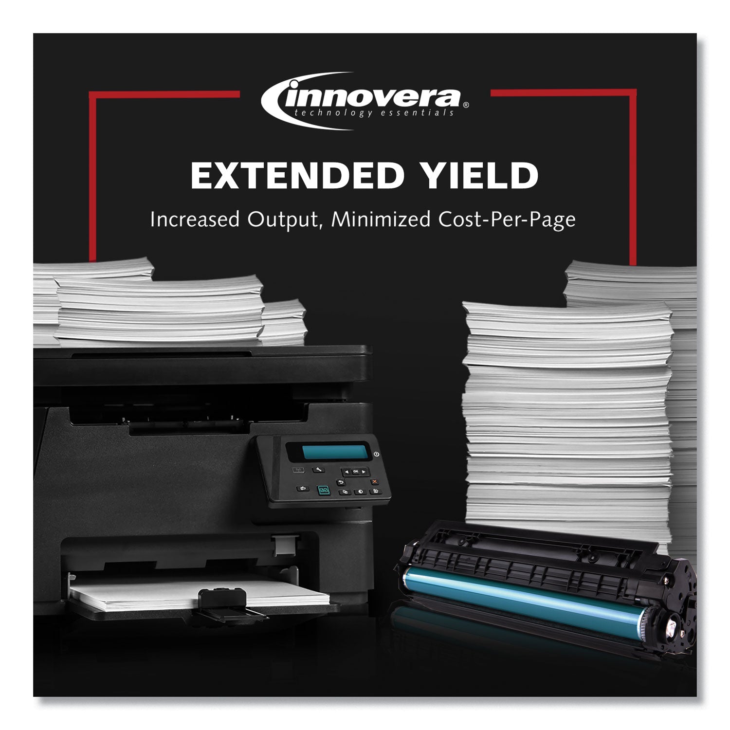 Innovera Remanufactured Cyan High-Yield Toner, Replacement for 202X (CF501X), 2,500 Page-Yield
