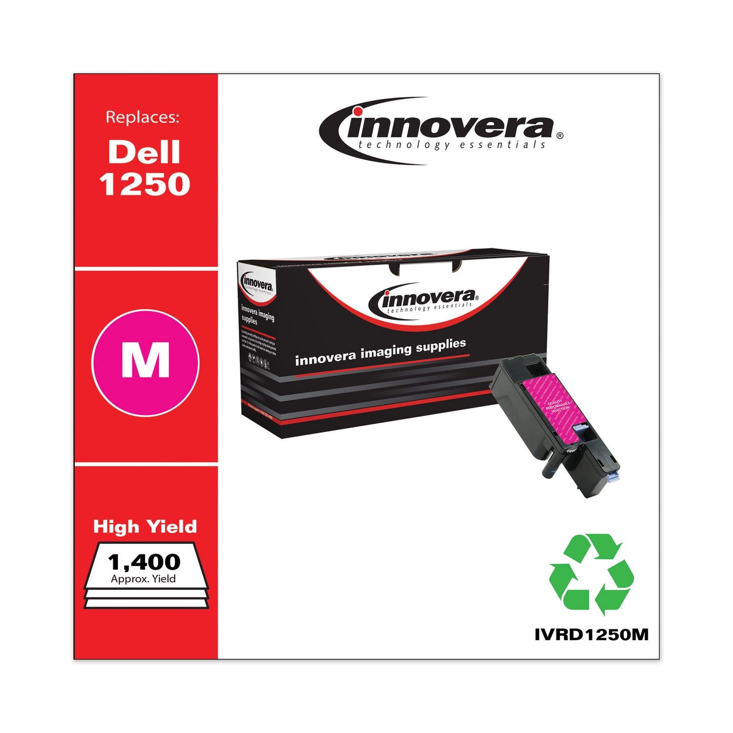 Innovera Remanufactured Magenta High-Yield Toner, Replacement for 331-0780, 1,400 Page-Yield (D1250M)
