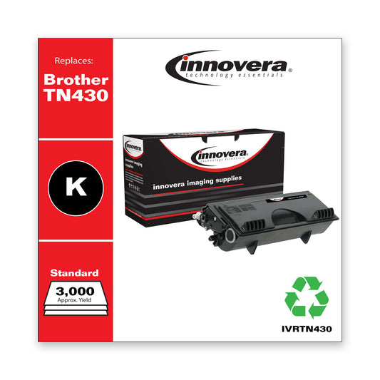 Innovera Remanufactured Black Toner, Replacement for TN430, 3,000 Page-Yield