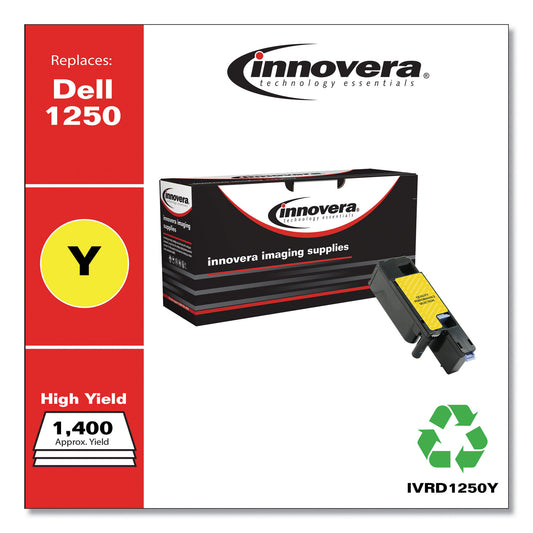 Innovera Remanufactured Yellow High-Yield Toner, Replacement for 331-0779, 1,400 Page-Yield (D1250Y)