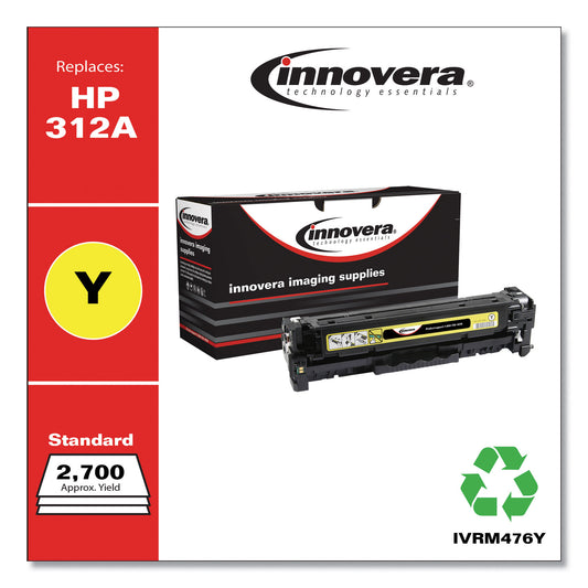 Innovera Remanufactured Yellow Toner, Replacement for 312A (CF382A), 2,700 Page-Yield (M476Y)