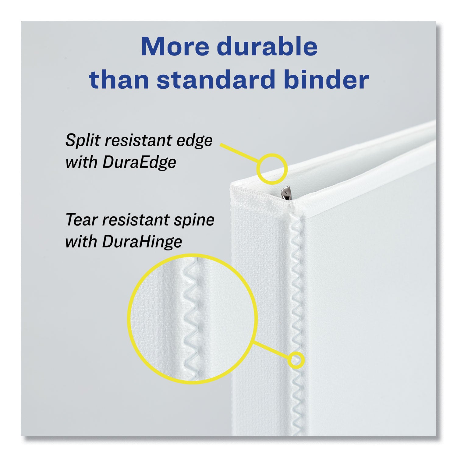 Avery Heavy-Duty View Binders, 3 Rings, 3" Capacity, 11 x 17, White (72127)