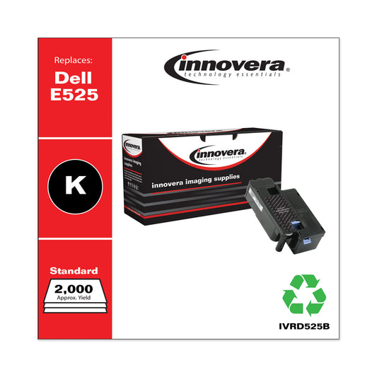 Innovera Remanufactured Black Toner, Replacement for 593-BBJX, 2,000 Page-Yield (D525B)