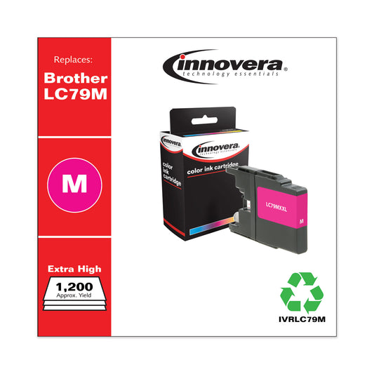 Innovera Remanufactured Magenta Extra High-Yield Ink, Replacement for LC79M, 1,200 Page-Yield