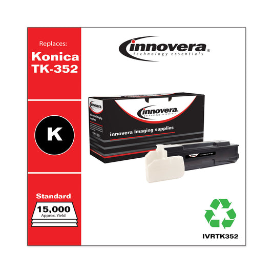 Innovera Remanufactured Black Toner, Replacement for TK-352, 15,000 Page-Yield