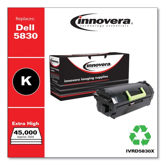 Innovera Remanufactured Black Extra High-Yield Toner, Replacement for 593-BBYT, 45,000 Page-Yield (D5830X)