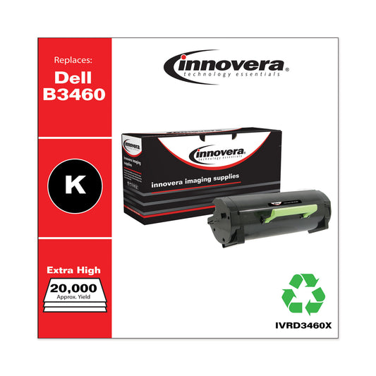 Innovera Remanufactured Black Extra High-Yield Toner, Replacement for 331-9808, 20,000 Page-Yield (D3460X)