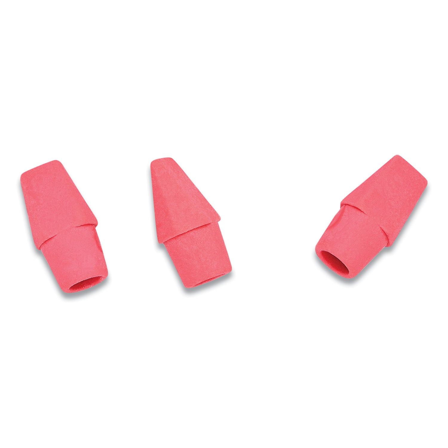 Dixon Wedge Cap Erasers, For Pencil Marks, Pink, 144/Box (34500)