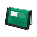 Smead Poly Wallets, 2.25" Expansion, 1 Section, Elastic Cord Closure, Letter Size, Translucent Green (71951)