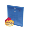 Smead Poly String and Button Interoffice Envelopes, Open-End (Vertical), 9.75 x 11.63, Transparent Blue, 5/Pack (89542)