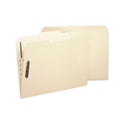 Smead Poly Top Tab Fastener Folders, 0.75" Expansion, 2 Fasteners, Letter Size, Manila Exterior, 24/Box (10545)