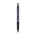 Pilot Acroball Colors Advanced Ink Hybrid Gel Pen, Retractable, Medium 1 mm, Black Ink, Smoke/Black Barrel, Dozen (31810)